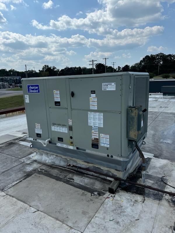 American Standard rooftop HVAC installation